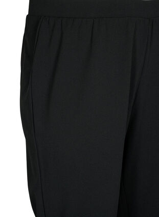 Zizzi FLASH - Hose in Straight Fit, Black, Packshot image number 2