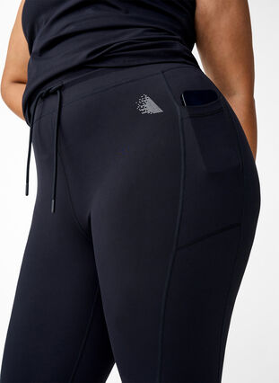 Zizzi7/8-Trainingsstrumpfhose mit Taschen, Black, Model image number 2