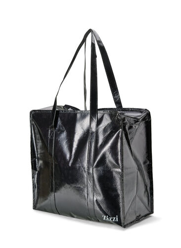 Zizzi Einkaufstasche mit Reißverschluss, Black, Packshot image number 1