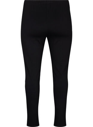 ZizziViskose-Leggings mit Schlitzen vorne, Black, Packshot image number 1