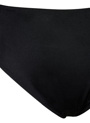 Zizzi Einfarbiges Bikini-Unterteil mit normaler Taille, Black, Packshot image number 2