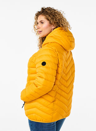 ZizziLeichte Jacke mit Kapuze, Golden Orange, Model image number 1