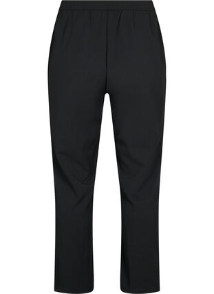 Zizzi FLASH - Hose in Straight Fit, Black, Packshot image number 1