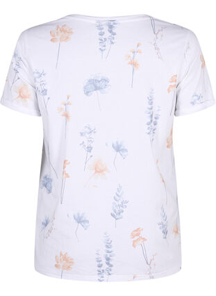 Zizzi T-Shirt aus Bio-Baumwolle mit Blumendruck, Bright W. AOP Flower, Packshot image number 1