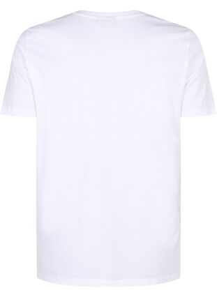 ZizziT-Shirt aus Bio-Baumwolle mit Schleifendetail, Bright White, Packshot image number 1