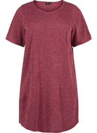 T-Shirt-Kleid mit Taschen und kurzen Ärmeln