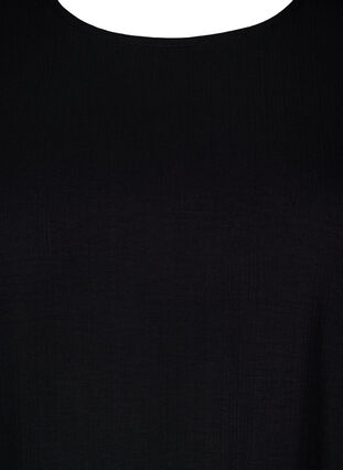 Zizzi Kurzes Kleid mit Schleifen-Detail hinten, Black, Packshot image number 2