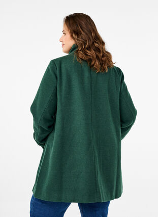 ZizziKurzer A-linienförmiger Trenchcoat, Trekking Green Mel., Model image number 1