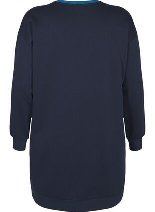 ZizziLanges Sweatshirt mit Farbblock, Navy B. Color Block, Packshot image number 1