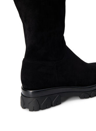 ZizziExtra-Weite - Stiefelette aus Wildlederimitat, Black, Packshot image number 2