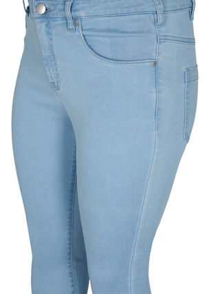 ZizziSuper Slim Amy Jeans mit hoher Taille, Ex Lt Blue, Packshot image number 2