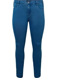 Hochtaillierte Super Slim Amy Jeans, Mid Blue, Packshot