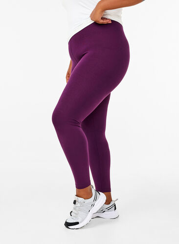 ZizziBasic-Leggings aus Viskose, Potent Purple, Model image number 0