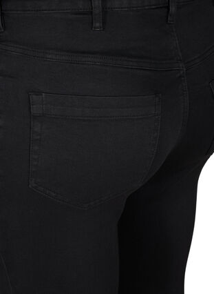 ZizziExtra schmale Amy Jeans mit hoher Taille, Black, Packshot image number 3