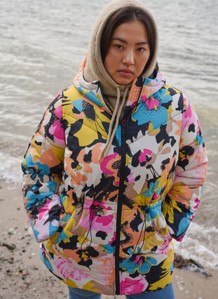 ZizziBunte Jacke mit Kapuze, Multi Color, Image image number 0